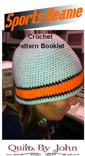 Crochet Sports Beanie Pattern Booklet