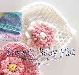 Susan S Simple Baby Hat And Flowers In Preemie And Newborn
