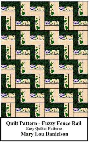 Quilt Pattern Fuzzy Fence Rail