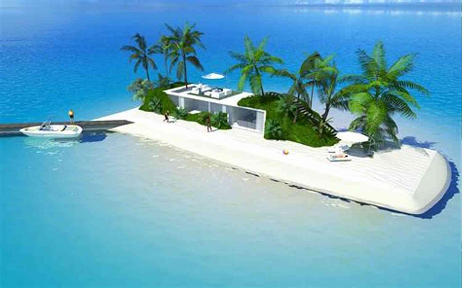 Beautiful Floating Island In The Maldives Saving The Maldives: The Floating Island
