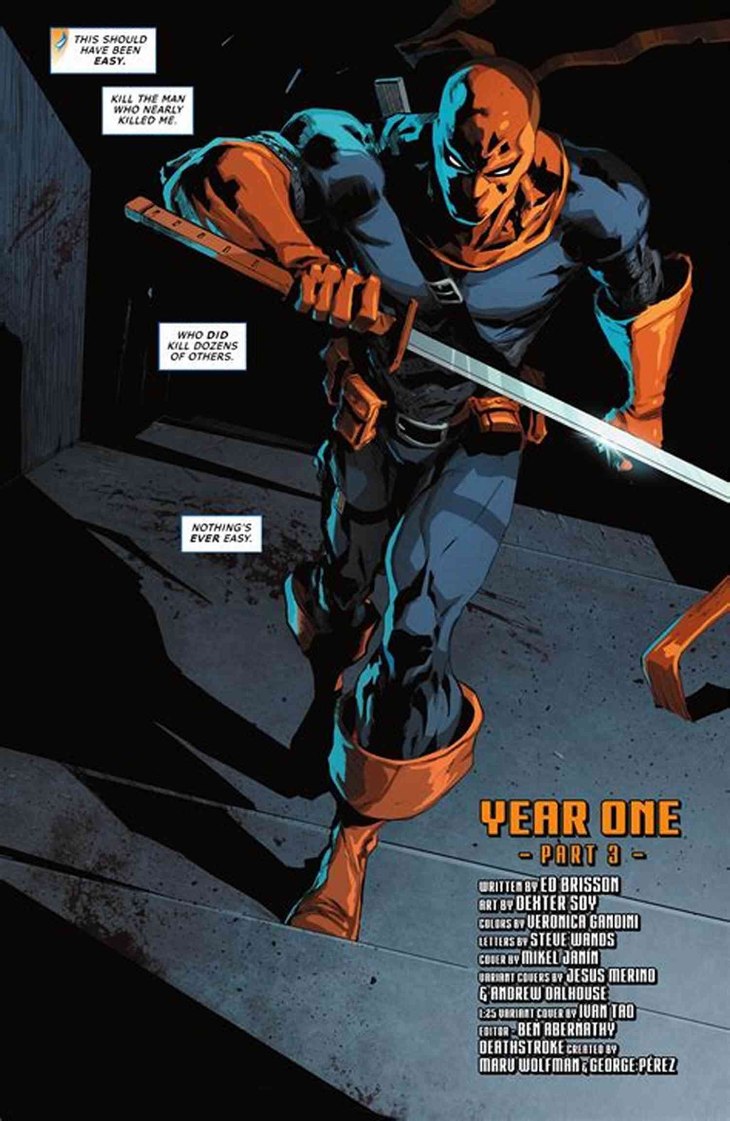 Deathstroke Ready For Action In Deathstroke Inc 2021 Deathstroke Inc (2021 ) #8 Joshua Williamson