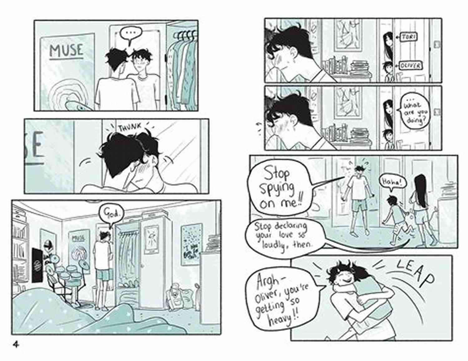 Illustration From Heartstopper Graphic Novel Nick And Charlie Sharing A Tender Moment In The Rain. Heartstopper #1: A Graphic Novel Alice Oseman