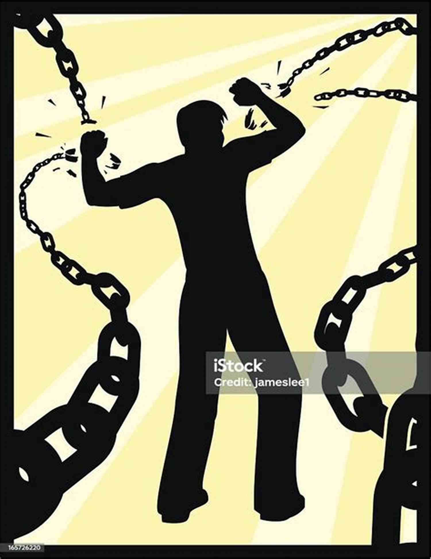 Illustration Of A Person Breaking Chains Early Recovery: Poems From An Alcoholic
