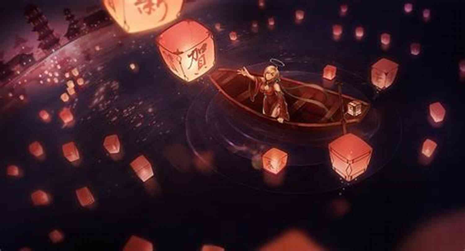 Illustration Of A Person Surrounded By Glowing Lanterns Early Recovery: Poems From An Alcoholic