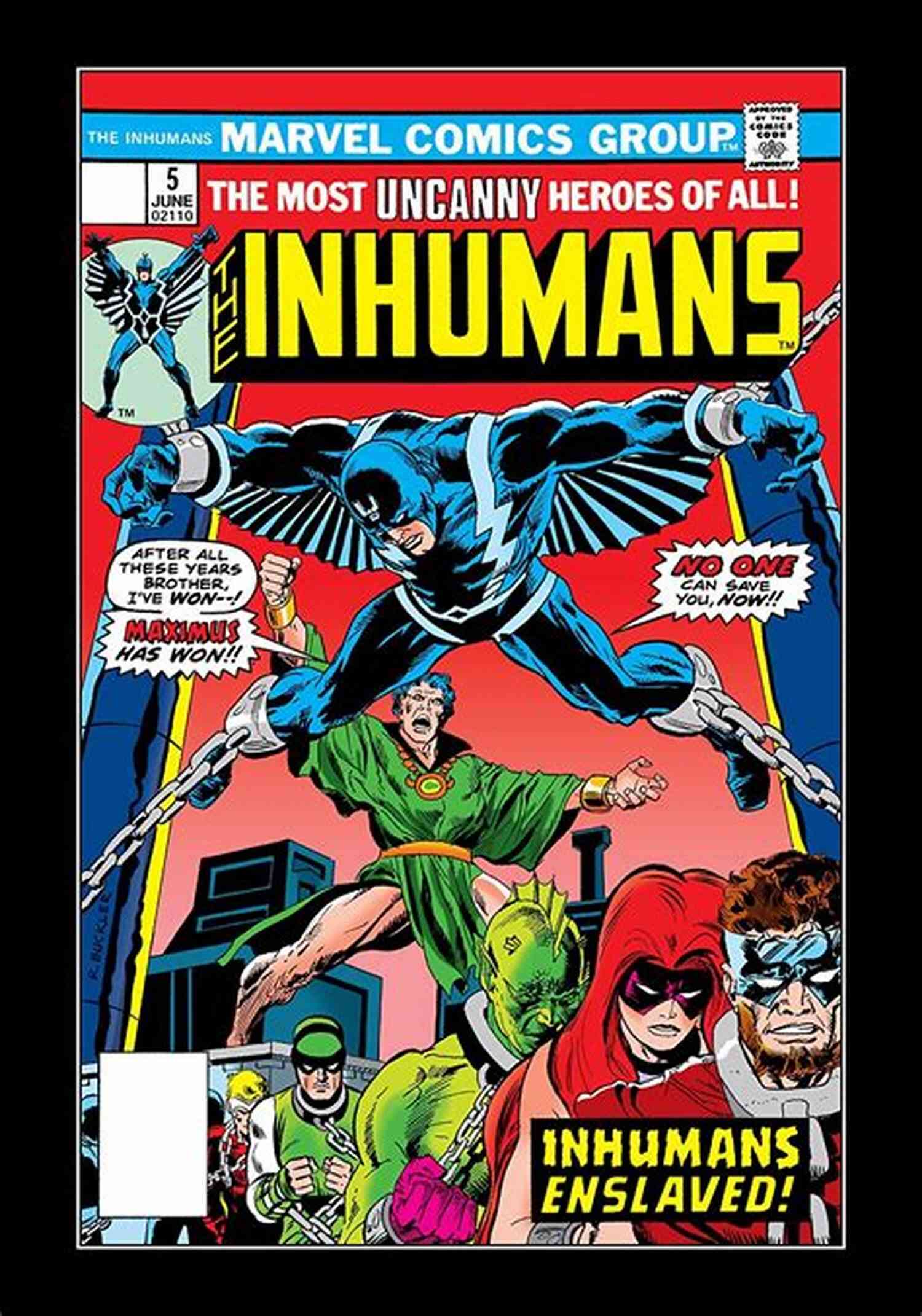 Inhumans 1975 1977 Hassan Comic Cover Inhumans (1975 1977) #2 Y S Hassan