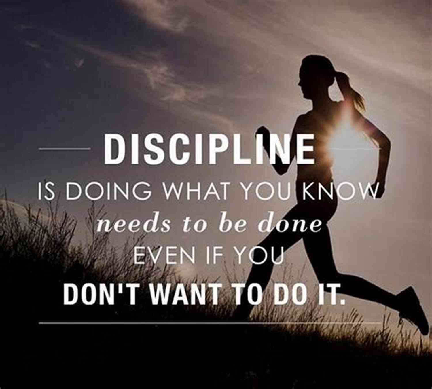 Person Exercising Early In The Morning, Showing Discipline And Motivation Developing Discipline And Motivation : Learning To Prioritize On A Schedule Set Goals Develop Routines And Form Positive Habits To Help You Work Hard And Find Success