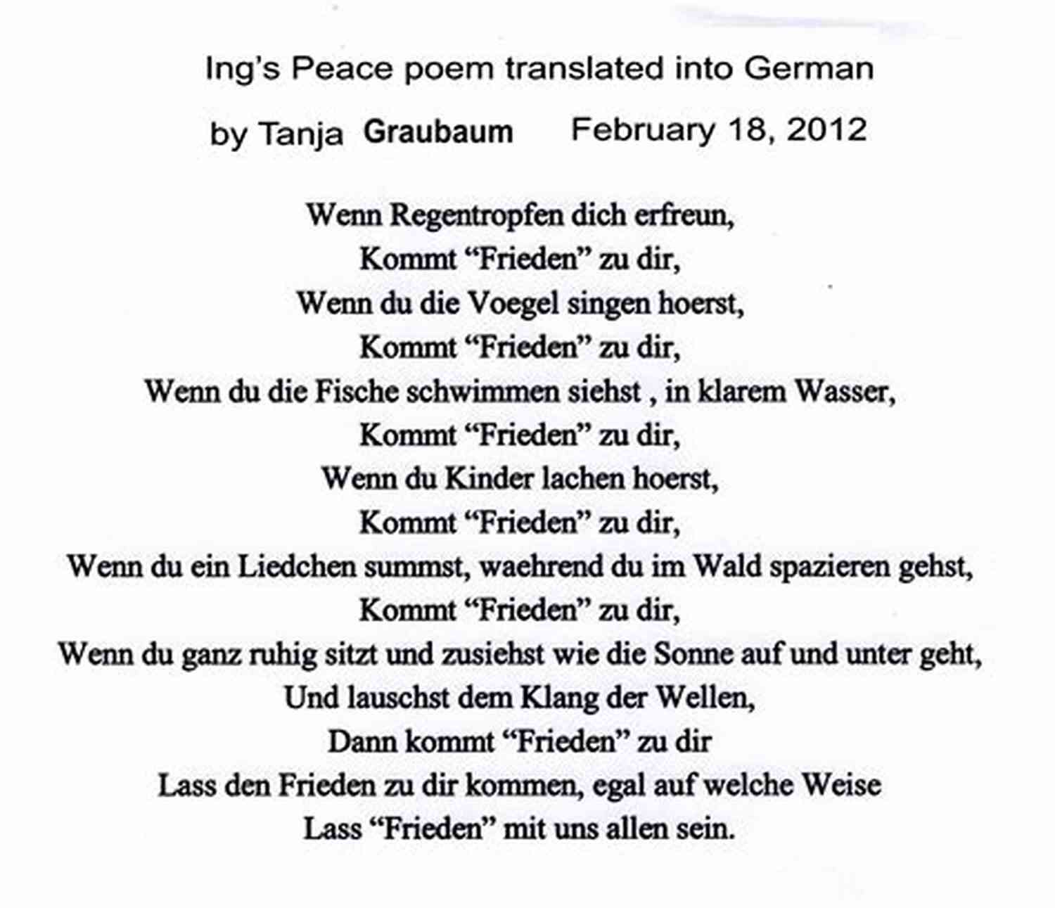 Poems In English And German German(y) In Poetry: A Collection Of Poems In English And German