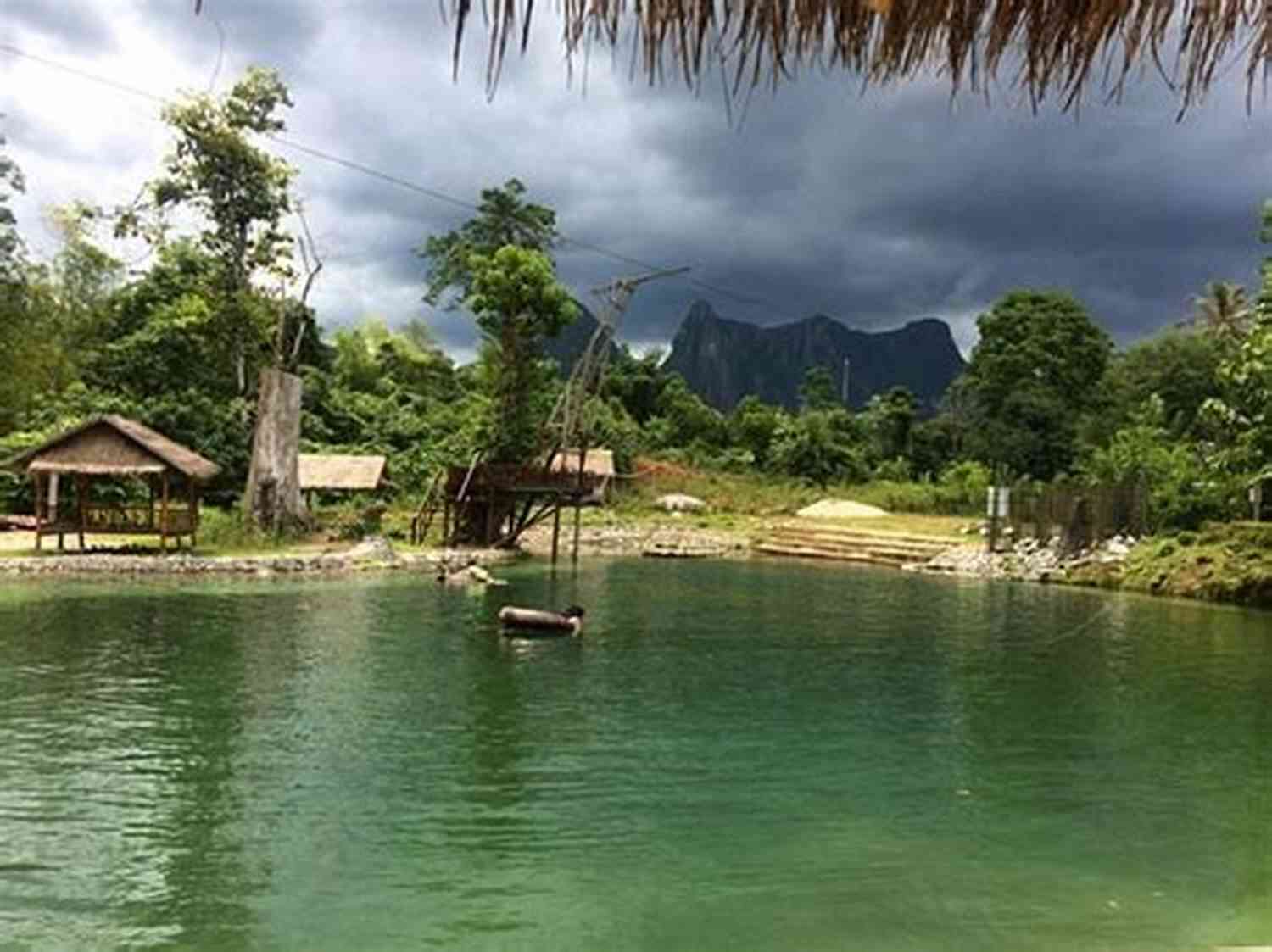 Relaxing In Hot Springs In Vang Vieng With Big Beaver Diaries Travelling Vang Vieng Laos (Big Beaver Diaries)