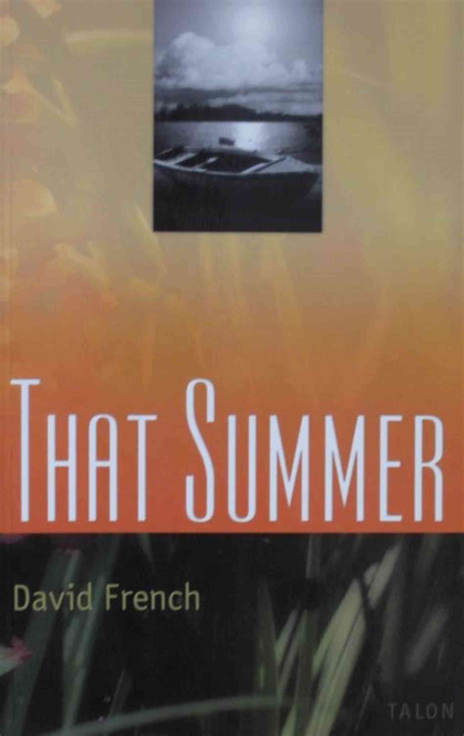 That Summer David French Book Cover Depicting A Couple On A Beach During Sunset That Summer David French
