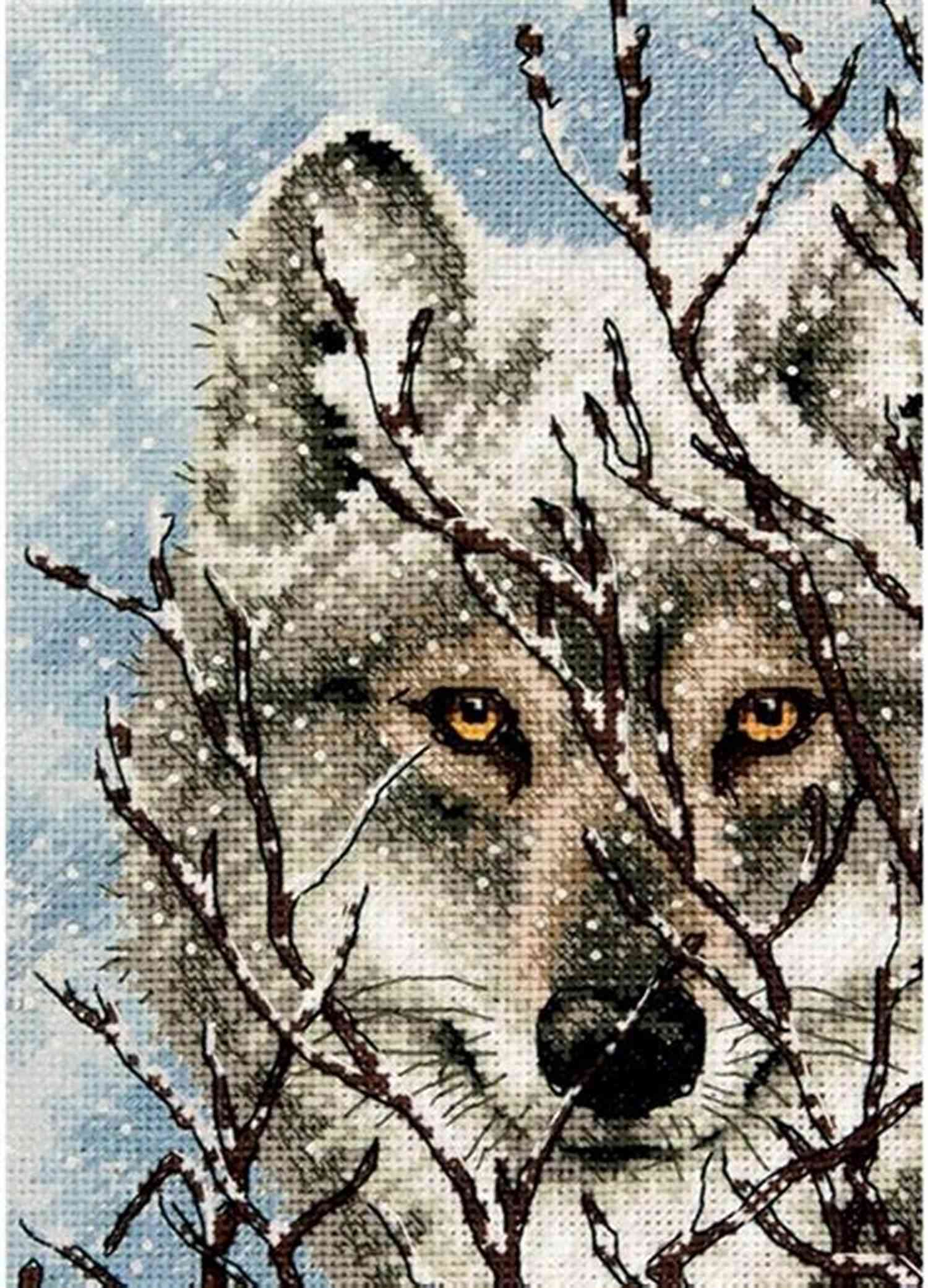 Wolf Cross Stitch Pattern: Vijay Hare Wolf Cross Stitch Pattern Vijay Hare