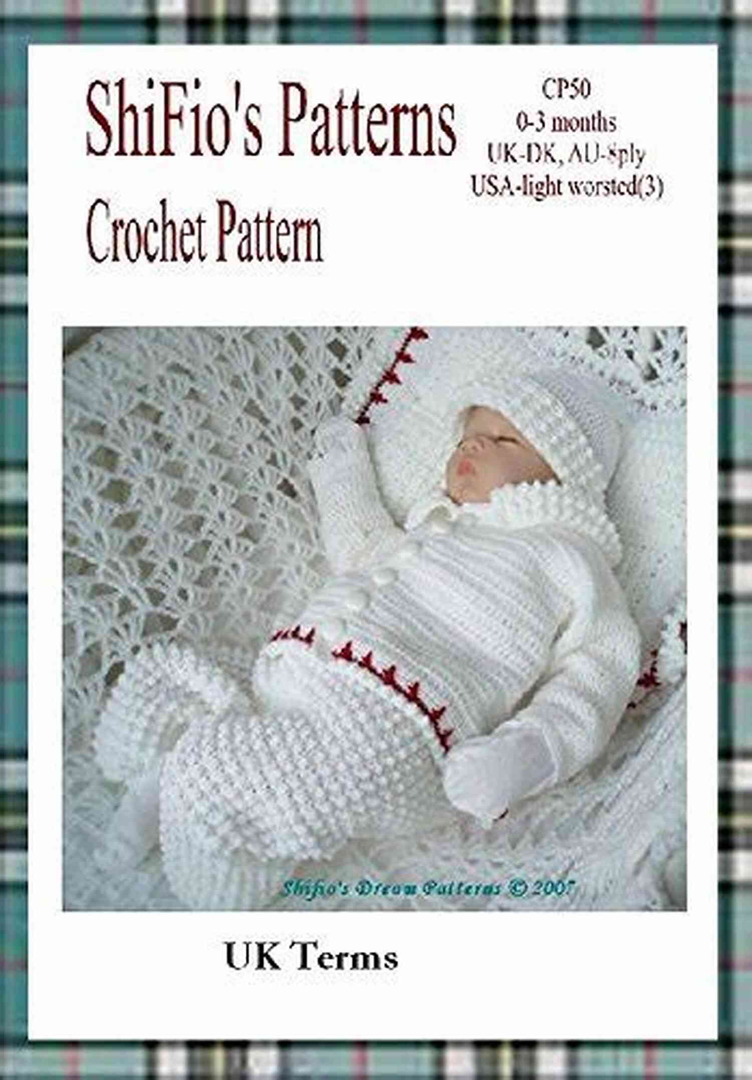 Crochet Pattern CP50 Baby Boy Outfit And Blanket Afghan Crochet Pattern CP50 Baby Boy Outfit And Blanket Afghan 0 3mths USA Terminology