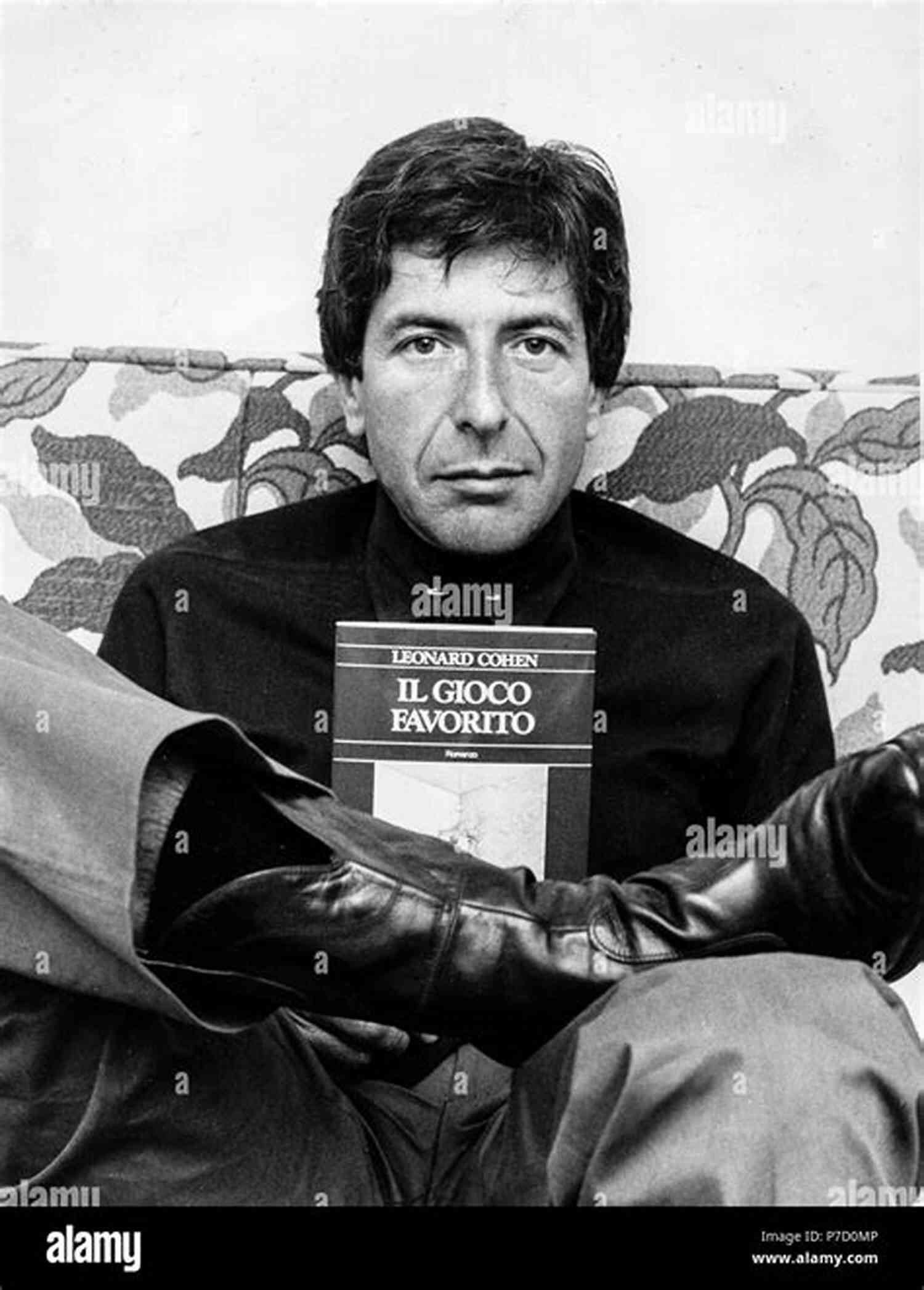 Wakefield Leonard Cohen Black And White Portrait Wakefield Leonard Cohen